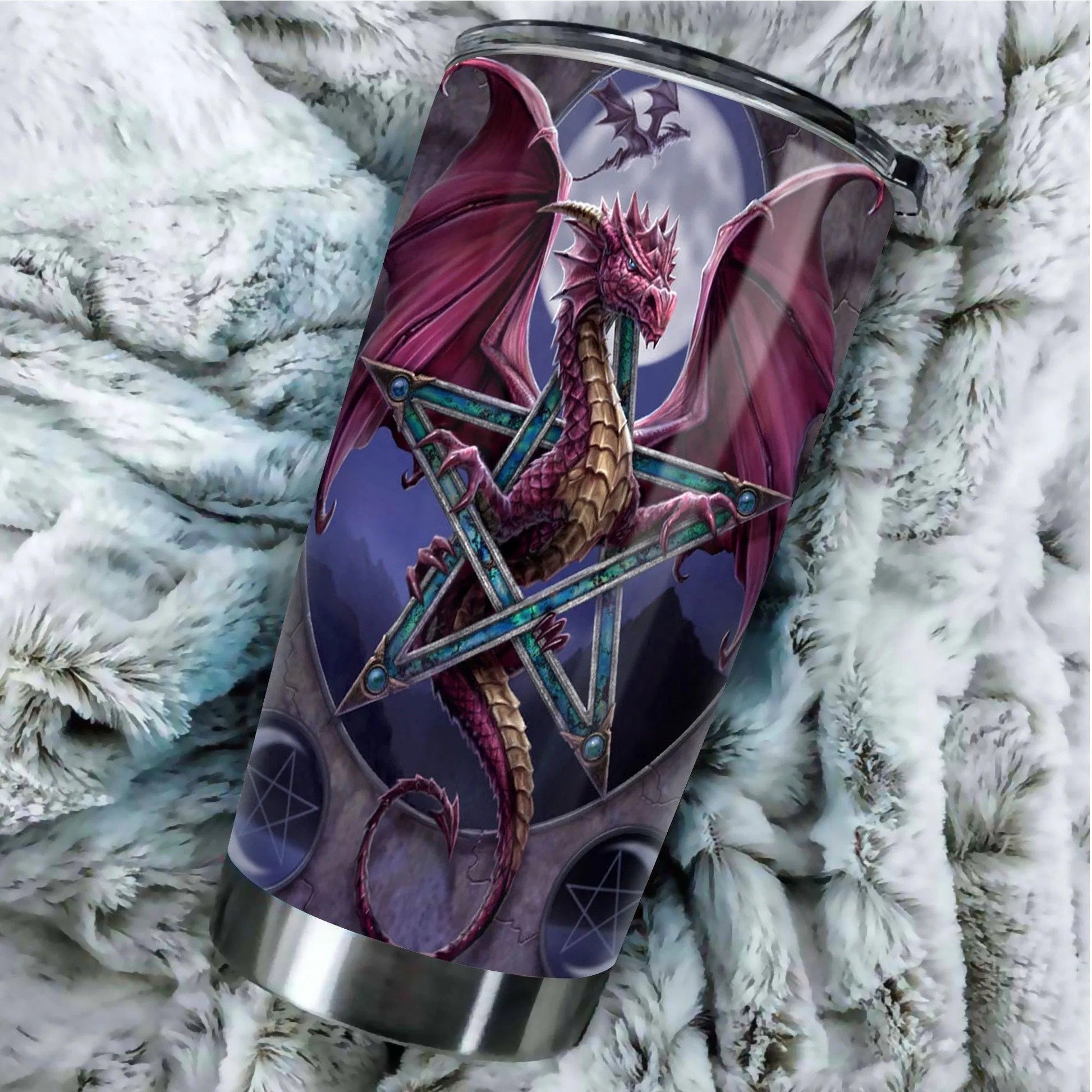 Dragon & Dungeon Tattoo Tumbler 20 Oz HAC020363-Tumbler-NM-Vibe Cosy™