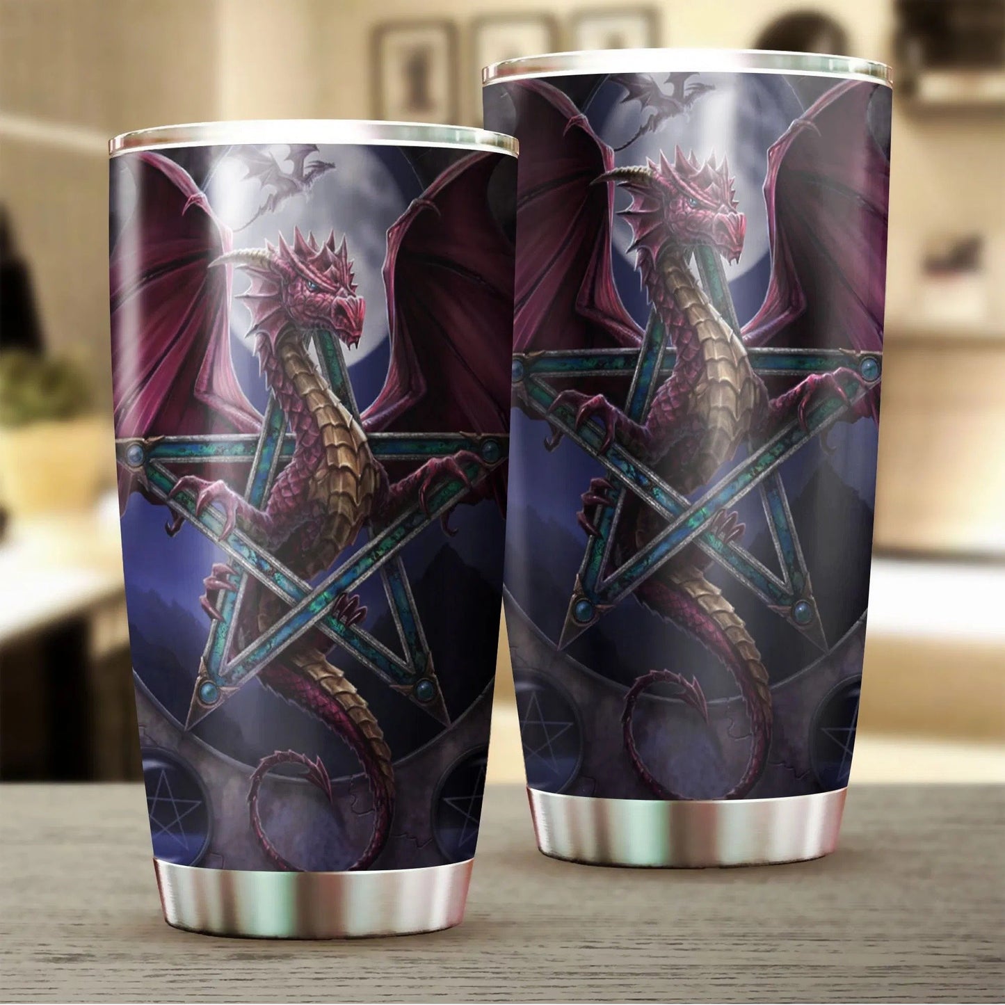 Dragon & Dungeon Tattoo Tumbler 20 Oz HAC020363-Tumbler-NM-Vibe Cosy™