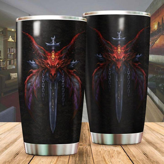 Dragon & Dungeon Tattoo Tumbler 20 Oz HAC020373-Tumbler-NM-Vibe Cosy™