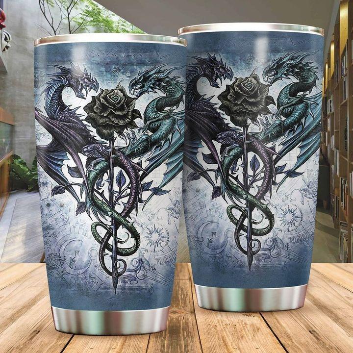 Dragon & Dungeon Tattoo Tumbler 20 Oz HAC020380-Tumbler-NM-Vibe Cosy™