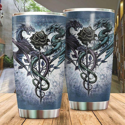 Dragon & Dungeon Tattoo Tumbler 20 Oz HAC020380-Tumbler-NM-Vibe Cosy™