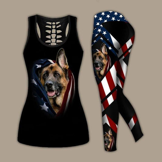 German Shepherd Dog Combo Tank + Legging NNK030901 - Amaze Style™-Apparel