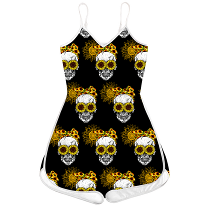 Skulls 3D Romper For Women TN21092001