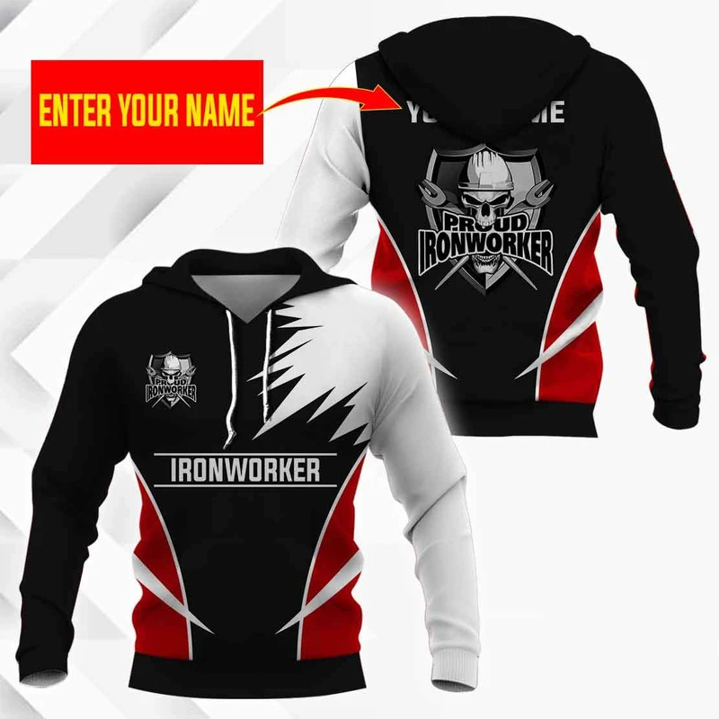 Premium 3D Print Personalized Sporty Ironworker Shirts MEI