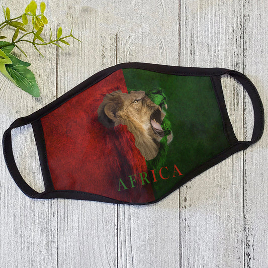 African Lion Power Face Mask HC