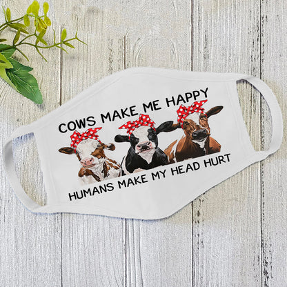 Dog Face Mask White HG