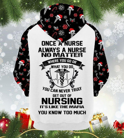 Once A Nurse Always A Nurse - US Unisex Size Hoodie - Amaze Style™-Apparel
