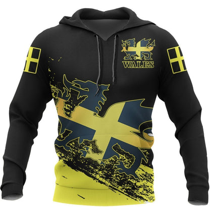 Wales - Welsh Saint David Special Hoodie PL - Amaze Style™-Apparel
