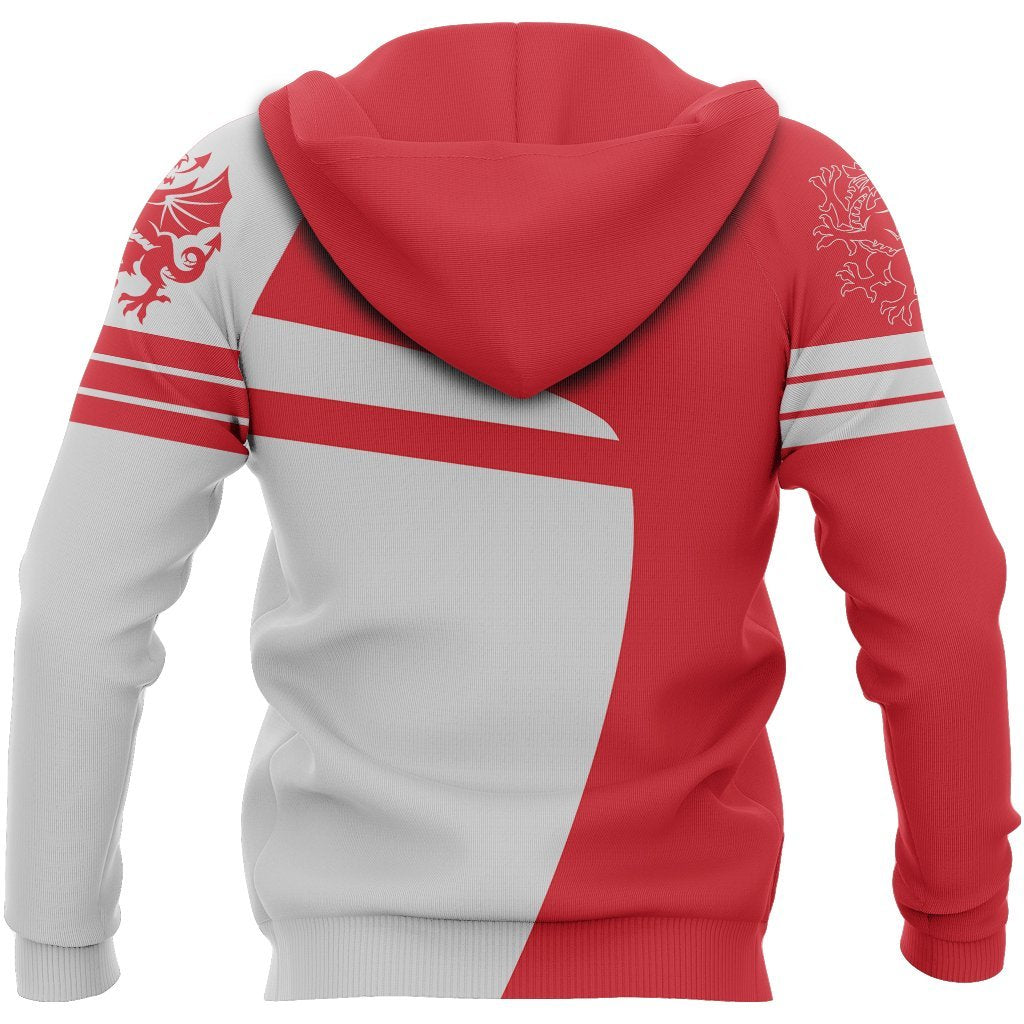 Wales Sport Red Hoodie - Premium Style J1 NVD1062 - Amaze Style™-Apparel