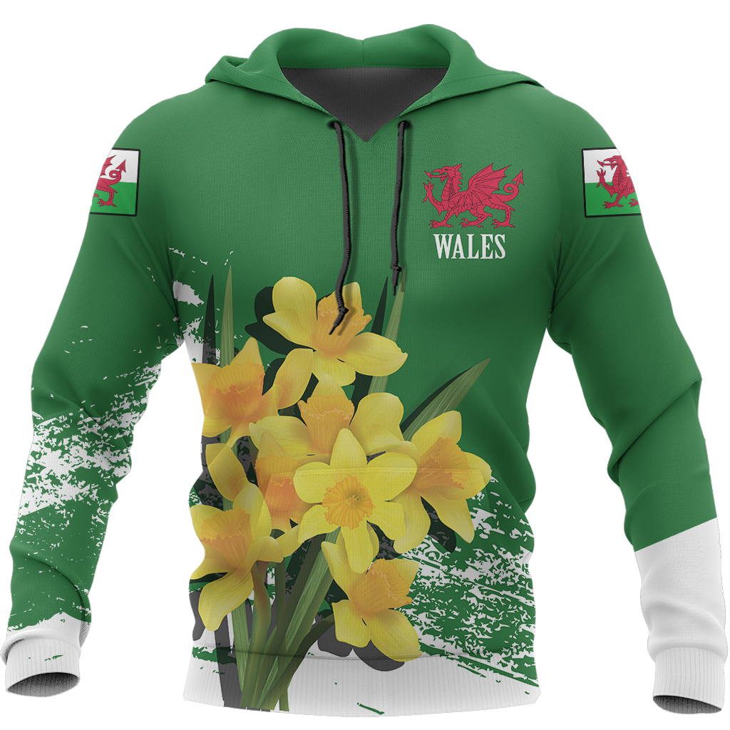 Wales Daffodil Hoodie Special Version PL - Amaze Style™-Apparel