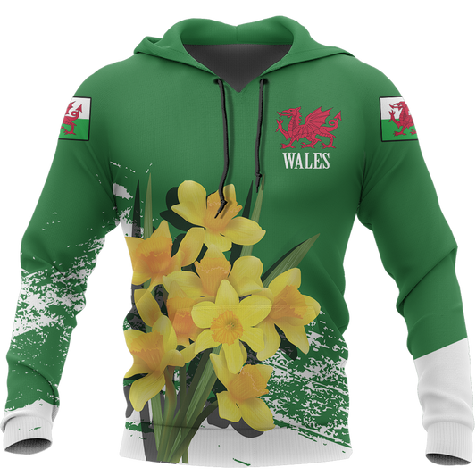 Wales Daffodil Hoodie Special Version PL - Amaze Style™-Apparel