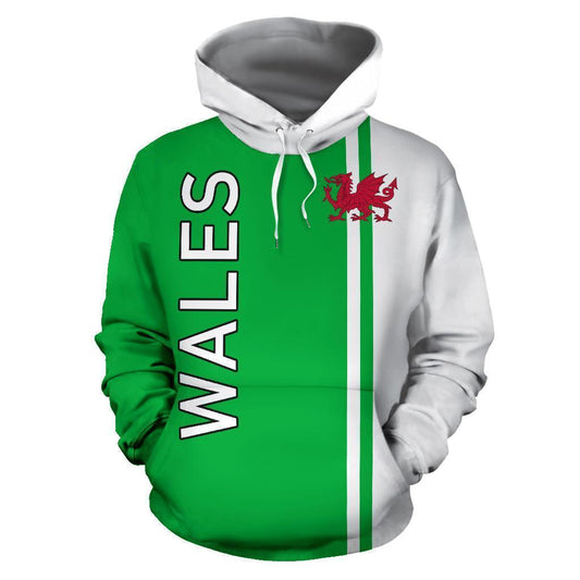 Wales All Over Hoodie - Straight Version PL - Amaze Style™-Apparel