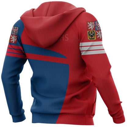 Czech Republic Lion Sport Hoodie - Premium Style NVD1163 - Amaze Style™-Apparel