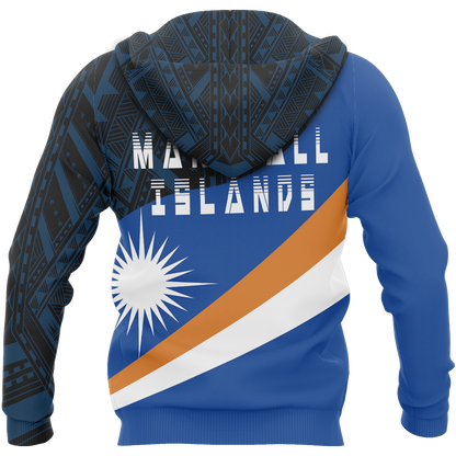 Marshall Islands Flag Curve Concept Pullover Hoodie NVD1180-Apparel-Amazing Hoodie-Hoodie-S-Vibe Cosy™