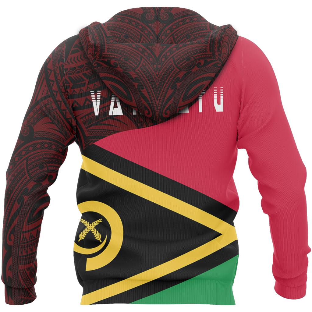Vanuatu Flag Curve Concept Pullover Hoodie NVD1199 - Amaze Style™-Apparel