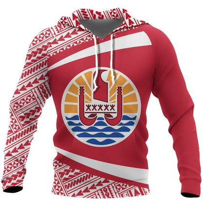 French Polynesia Coat Of Arms Hoodie NVD1204 - Amaze Style™-Apparel