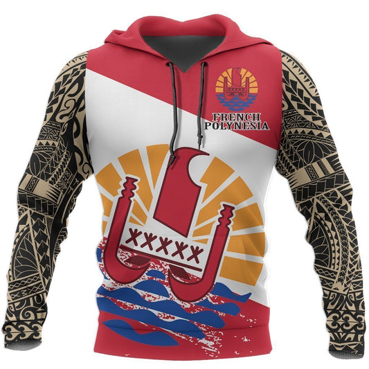 French Polynesia Pullover Hoodie NVD1214 - Amaze Style™-Apparel