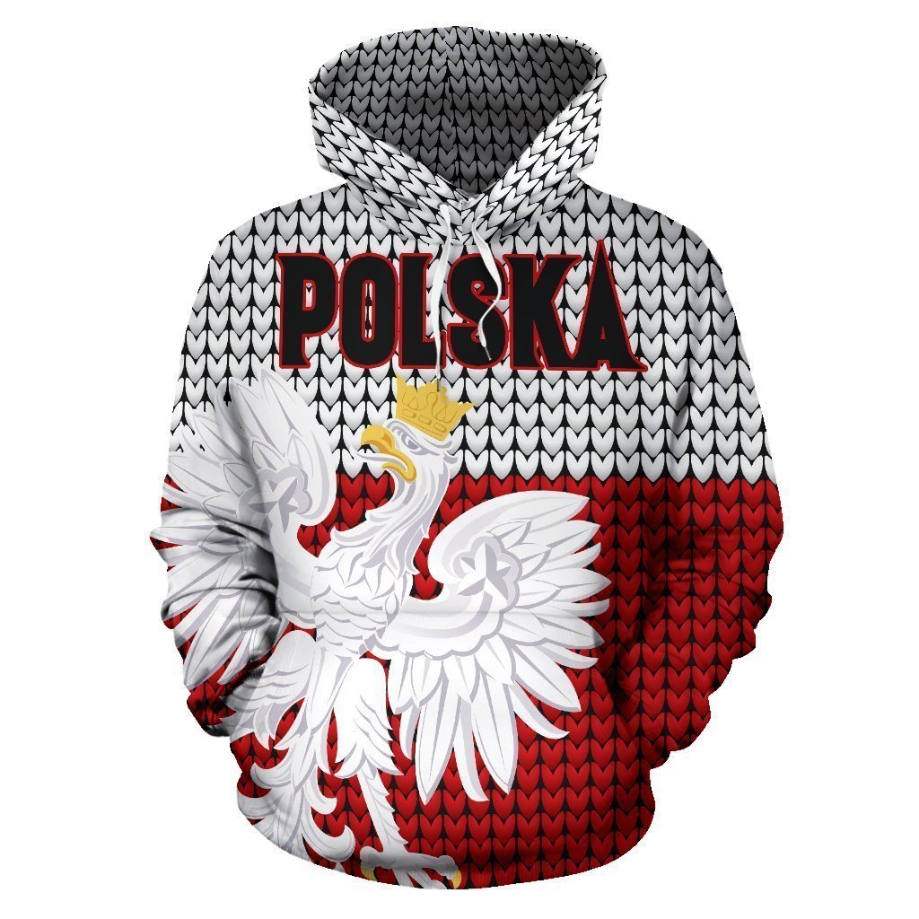 Polska-Poland Hoodie Knitted Flag NVD1237 ! - Amaze Style™-Apparel