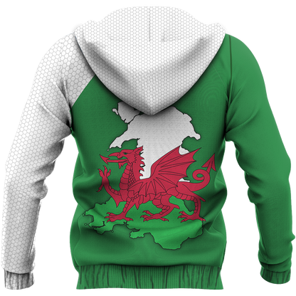 Wales Map Special Pullover Hoodie NVD1282 - Amaze Style™-Apparel