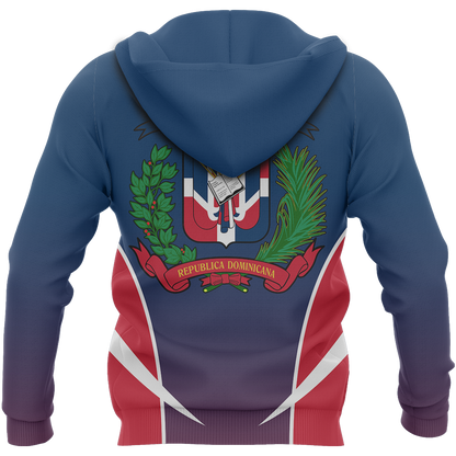 Dominican Republic Active Special Zip Hoodie NVD1296 - Amaze Style™-Apparel