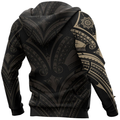 Polynesian Flower Tattoo Style Hoodie NVD1353 - Amaze Style™-Apparel