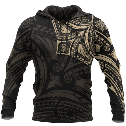 Polynesian Flower Tattoo Style Hoodie NVD1353 - Amaze Style™-Apparel