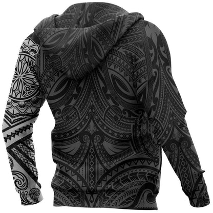 Polynesian Native Flowers Tattoo Style Hoodie NVD1355 - Amaze Style™-Apparel