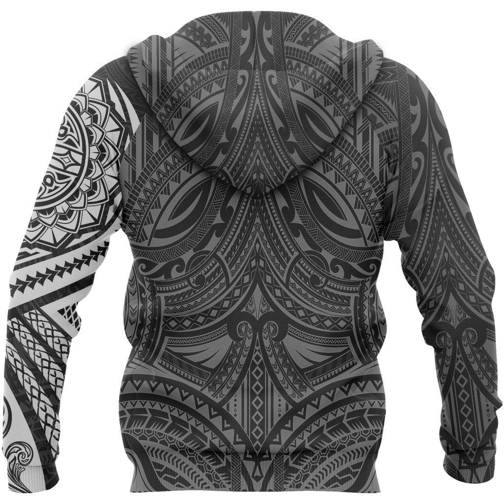Polynesian Native Flowers Tattoo Style Hoodie NVD1355 - Amaze Style™-Apparel