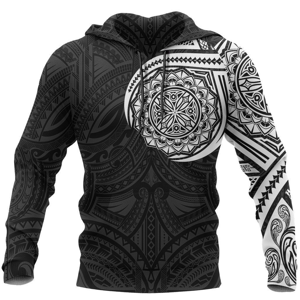 Polynesian Native Flowers Tattoo Style Hoodie NVD1355 - Amaze Style™-Apparel