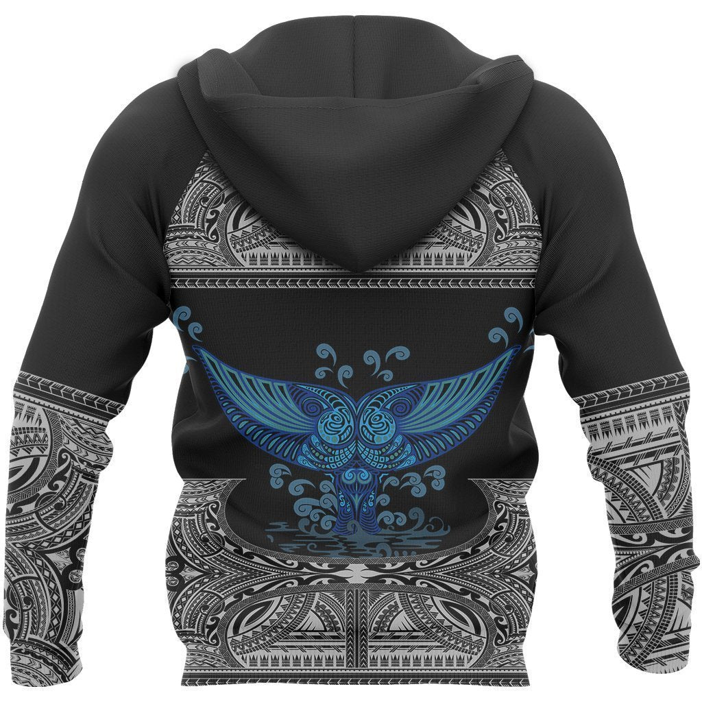 Polynesian Tattoo Hoodie Whale Tail NVD1359 - Amaze Style™-Apparel