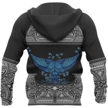 Polynesian Tattoo Hoodie Whale Tail NVD1359 - Amaze Style™-Apparel
