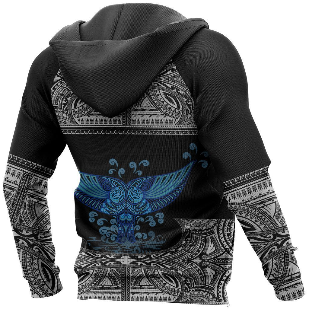 Polynesian Tattoo Hoodie Whale Tail NVD1359 - Amaze Style™-Apparel