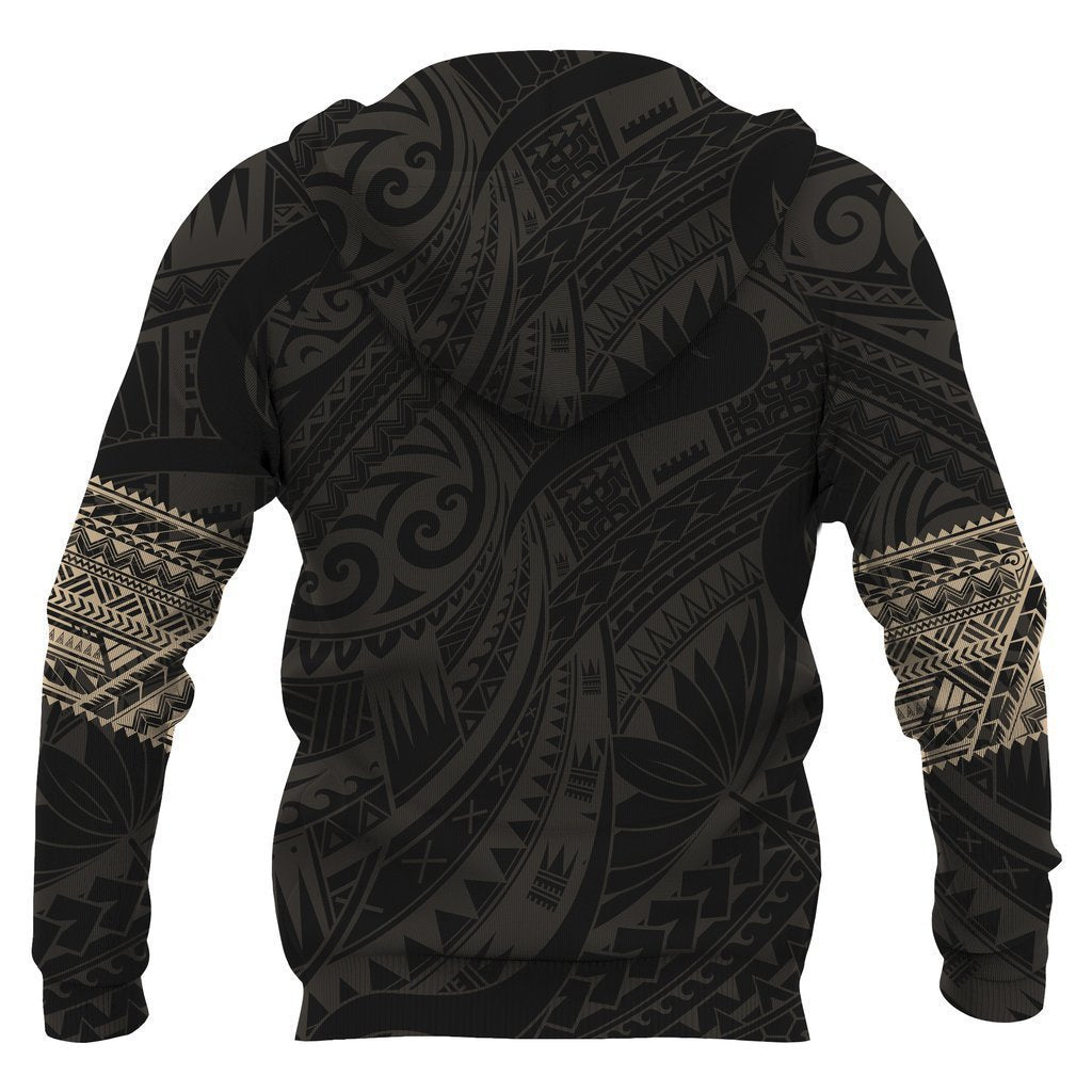 Polynesian Hoodie Tattoo Style Gold NVD1360 - Amaze Style™-Apparel