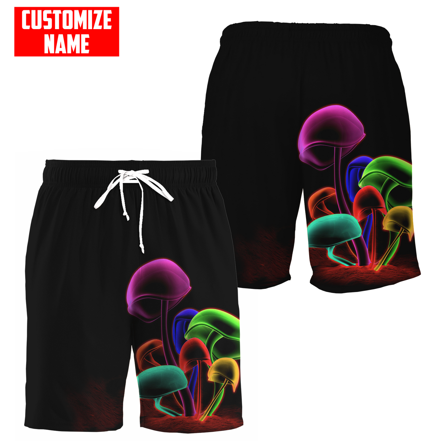 Customize Name Mushroom Hippie 3D All Over Printed Unisex Shirts