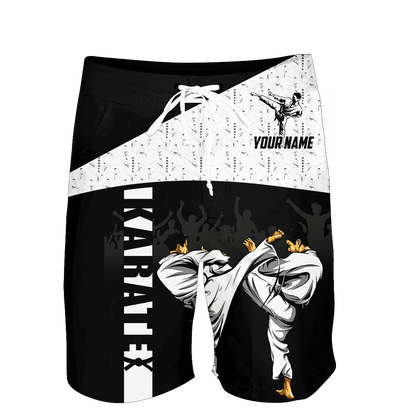 Customize Name Karate Combo T-Shirt And Board Short