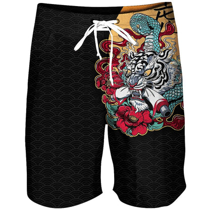 Japanese Tiger Combo T Shirt Broad Short