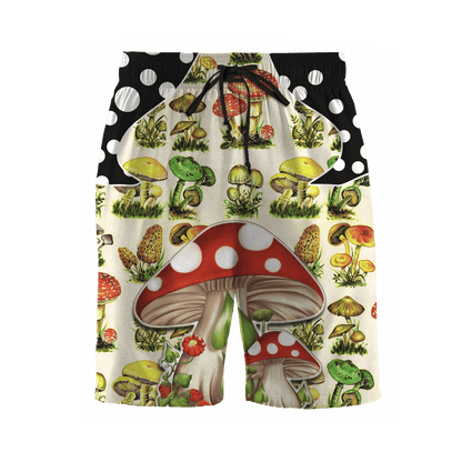 Customize Name Mushroom Hippie Combo T-Shirt And Board Short