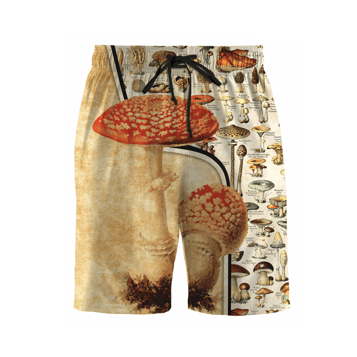 Customize Name Mushroom Hippie Combo T-Shirt And Board Short