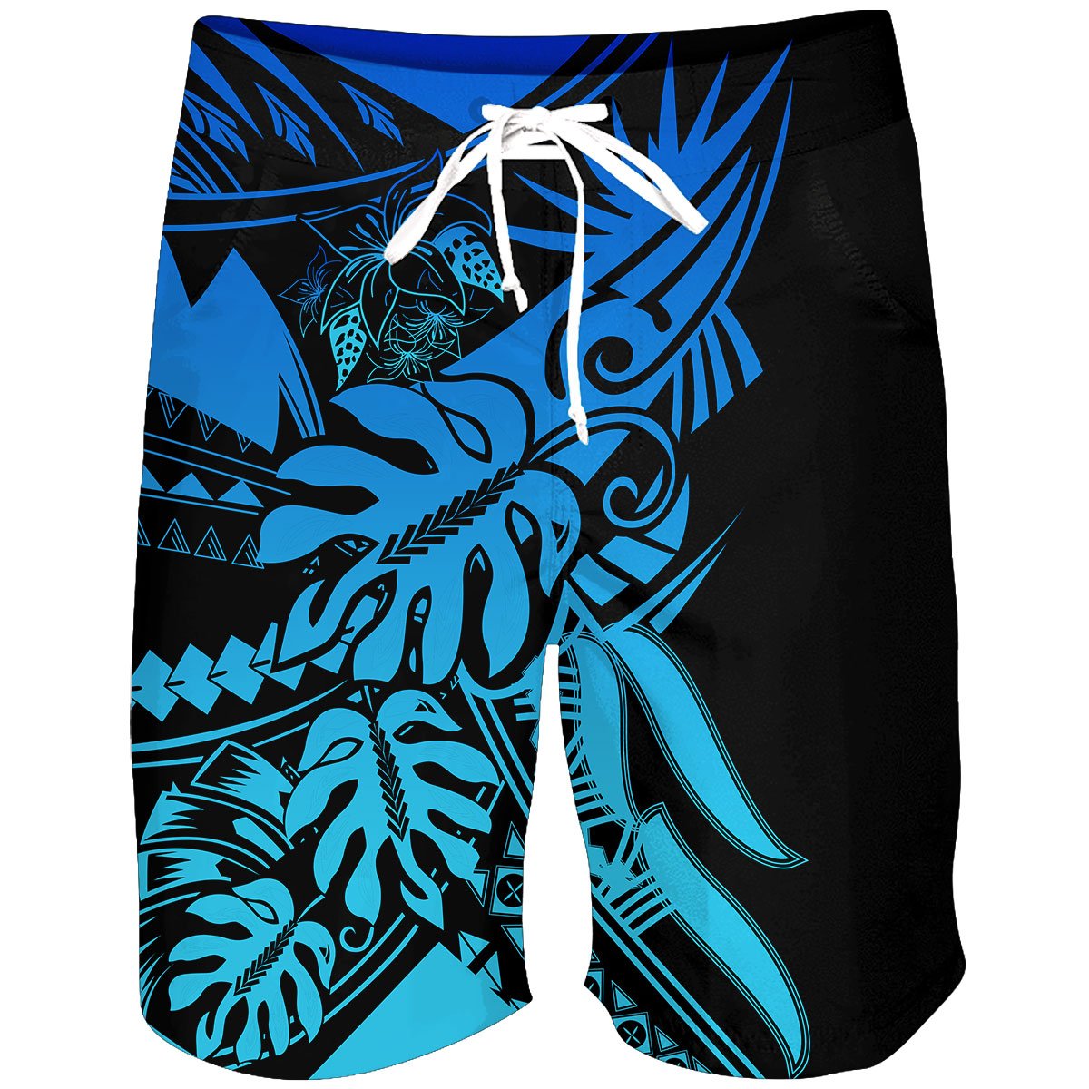 Polynesia No 17 Combo T Shirt Broad Short Tattoo And Frangipani