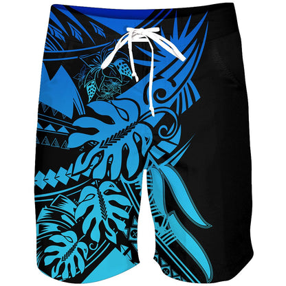 Polynesia No 17 Combo T Shirt Broad Short Tattoo And Frangipani