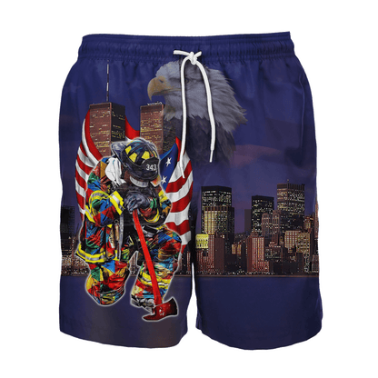 Firefigher Combo T-Shirt And Board Short