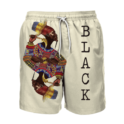 African Culture Black King Combo Tshirt And Boardshort ML