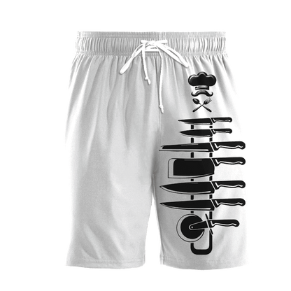 Summer Collection- Customized Name Chef 3D All Over Printed Unisex Shirts