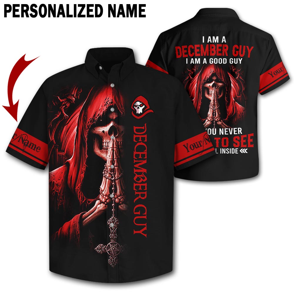 Personalized Name December Guy 3D All Over Printed Apparel