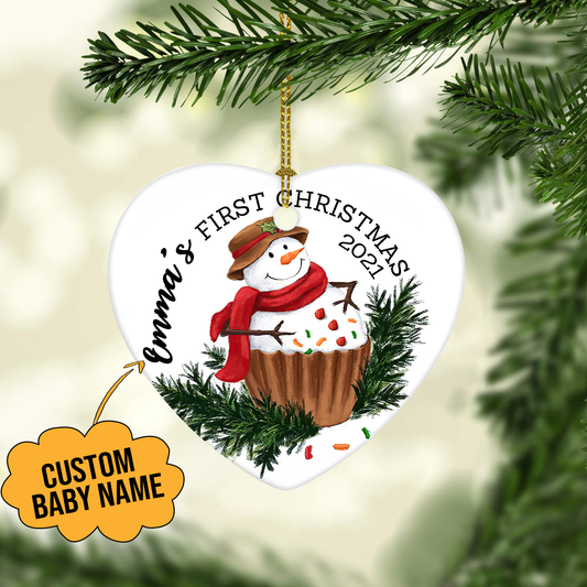 Baby First Christmas Customized Ornament, Christmas Gifts Home Decor Gift For Baby