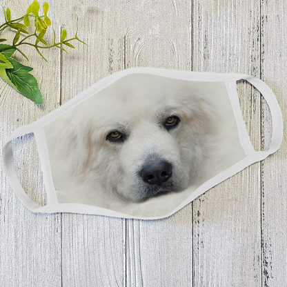 Dog Face Mask White HG