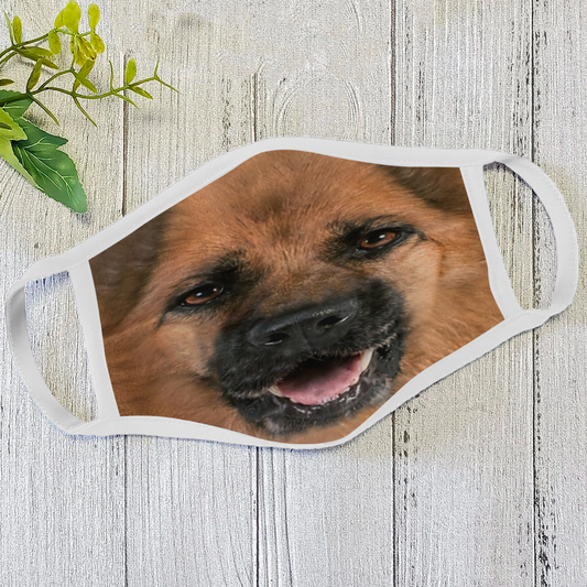 Dog Face Mask White HG