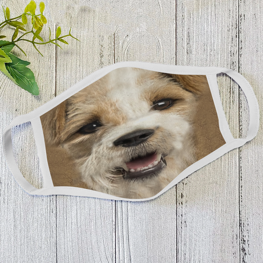 Dog Face Mask White HG