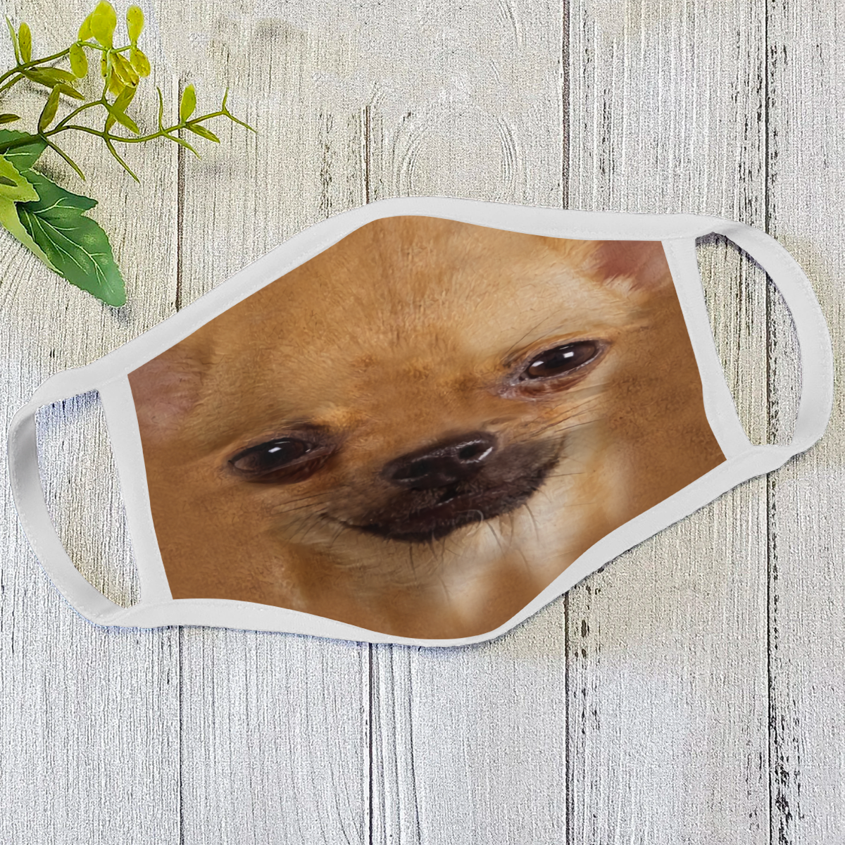 Dog Face Mask White HG