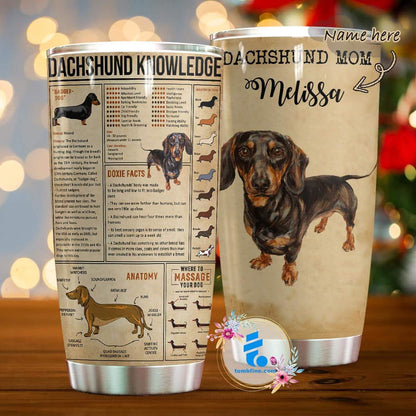 Dachshund Knowledge – Tumbler 20oz TA032801 - Amaze Style™-Tumbler